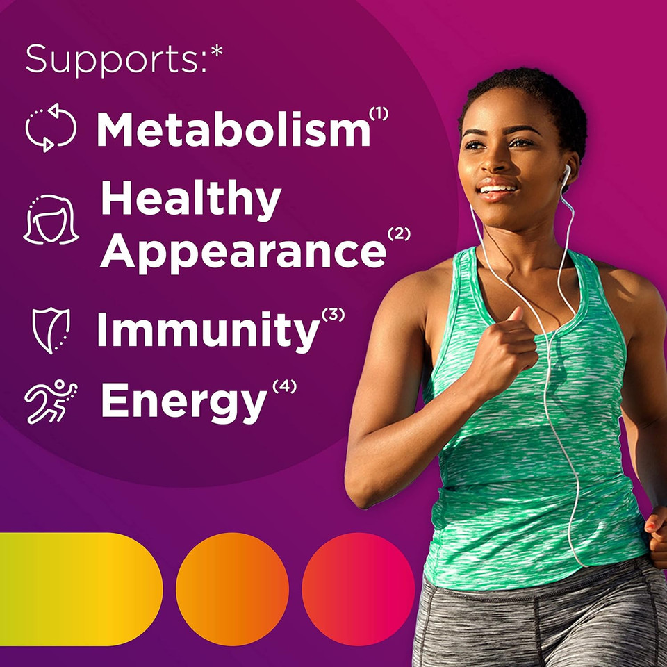 Centrum Multivitamin For Women, Multivitamin/Multimineral Supplement With Iron, Vitamin D3, B Vitamins And Antioxidant Vitamins C And E, Gluten Free, Non-Gmo Ingredients - 250 Count