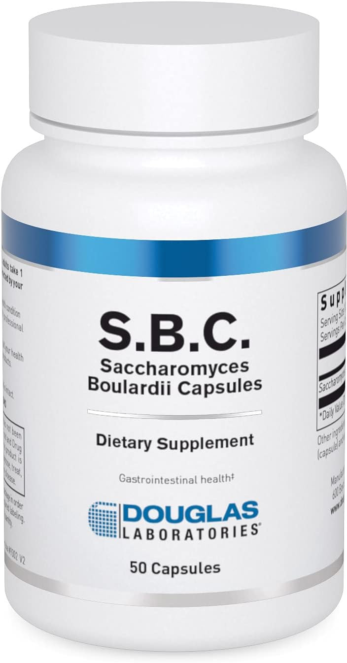 Douglas Laboratories S.B.C. (Saccharomyces Boulardii Capsules) | Shelf Stable Probiotic To Support Healthy Bowel Function | 50 Capsules