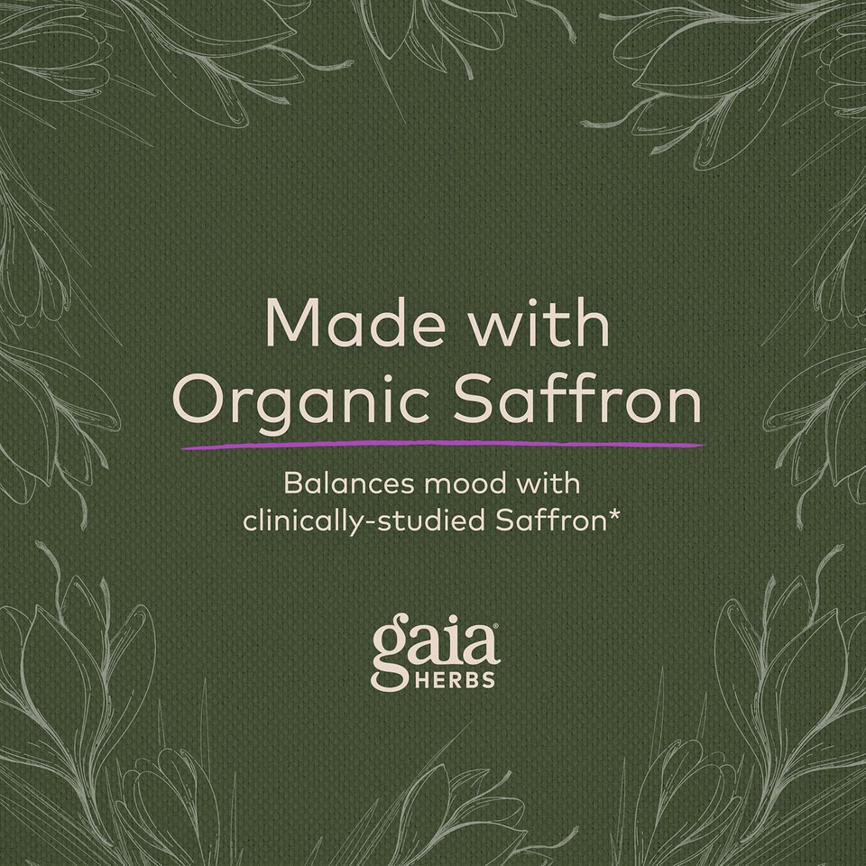 Gaia Herbs Cycle Serenity - Women'S Hormonal Balance Supplement - Made With Fenugreek, Saffron, Turmeric & Hawthorn - Free From Gluten, Dairy & Soy - 60 Vegan Capsules (60 Servings)