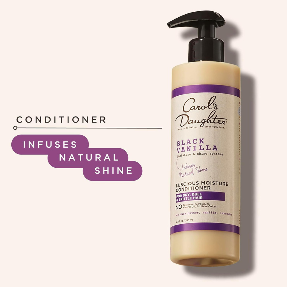 Carol'S Daughter Black Vanilla Moisture Sulfate Free Conditioner For Curly, Wavy Or Natural Hair, Moisturizing Hair Care For Dry, Damaged Hair, 12 Fl Oz Carol'S Daughter Black Vanilla Moisture Sulfate Free Conditioner For Curly, Wavy Or Natural Hair, Moisturizing Hair Care For Dry, Damaged Hair, 12 Fl Oz