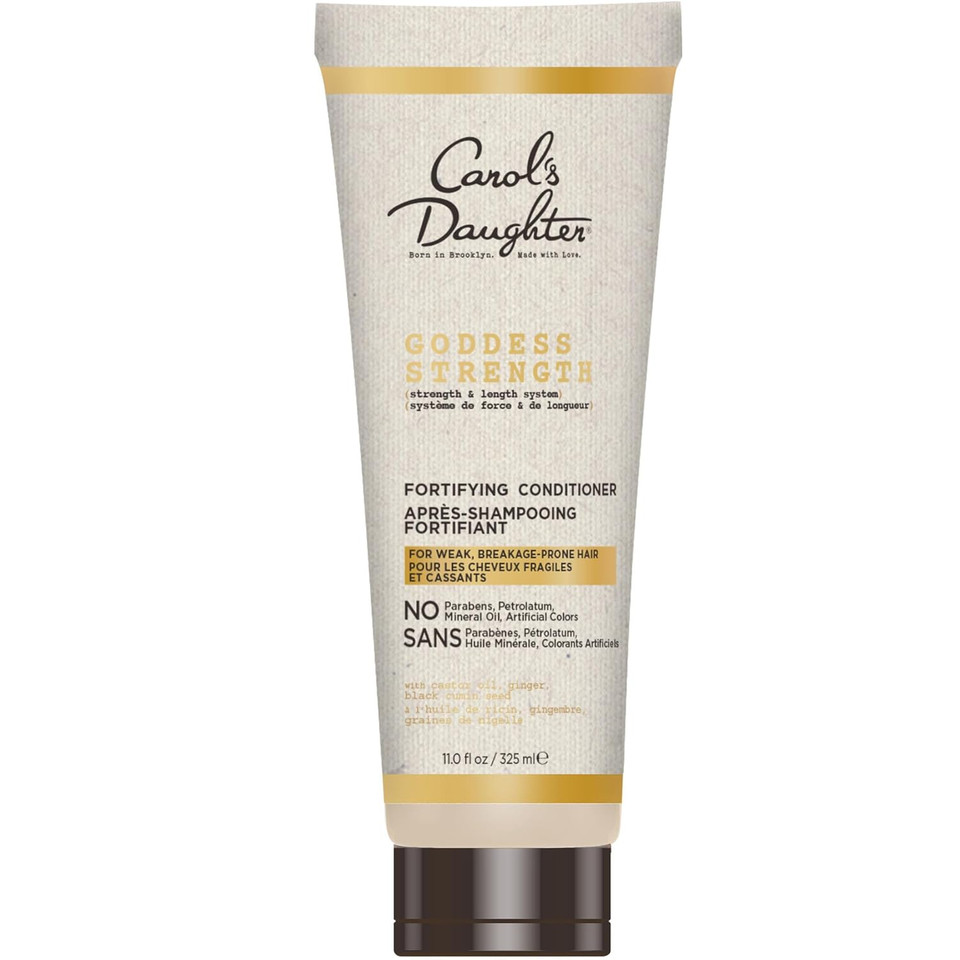 Carol'S Daughter Goddess Strength Fortifying Conditioner For Wavy, Coily And Curly Hair, Sulfate Free Conditioner With Castor Oil For Weak Hair, 11 Fl Oz