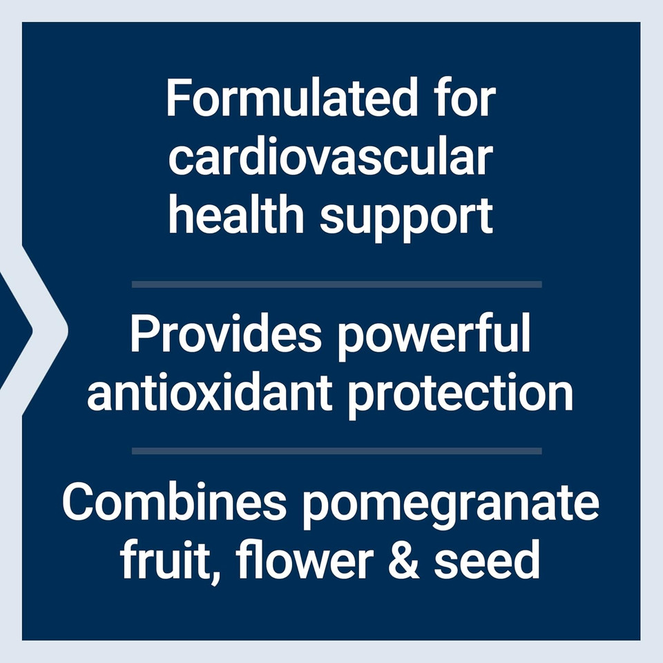 Life Extension Pomegranate Complete, Fruit Extract, Flower, Seed Oil Extract, Cardiovascular Health, Antioxidant Support, Superfood Supplement, Gluten Free, Non-Gmo, 30 Softgels