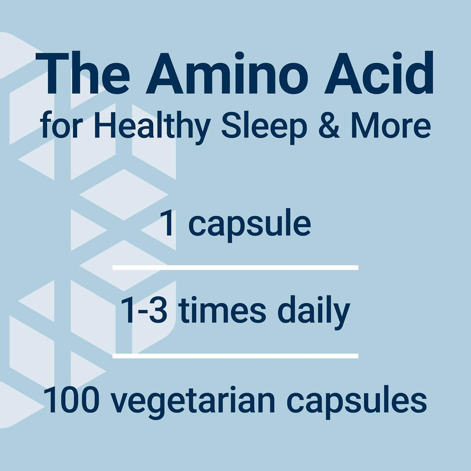 Life Extension Glycine, 1000 Mg, Amino Acid That Promotes Healthy Sleep, Gluten-Free, Non-Gmo, Vegetarian, 100 Capsules