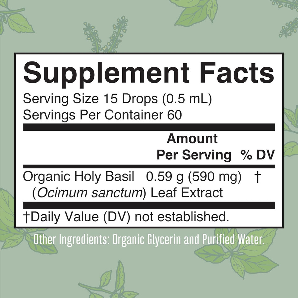 Maryruth Organics Holy Basil Sugar Free | Tulsi Holy Basil Herbal Liquid Drops | Antioxidant | Cognitive Function | Digestive Support | Energy Levels | Vegan | Non-Gmo | 1 Fl Oz Maryruth Organics Holy Basil Sugar Free | Tulsi Holy Basil Herbal Liquid Drops | Antioxidant | Cognitive Function | Digestive Support | Energy Levels | Vegan | Non-Gmo | 1 Fl Oz