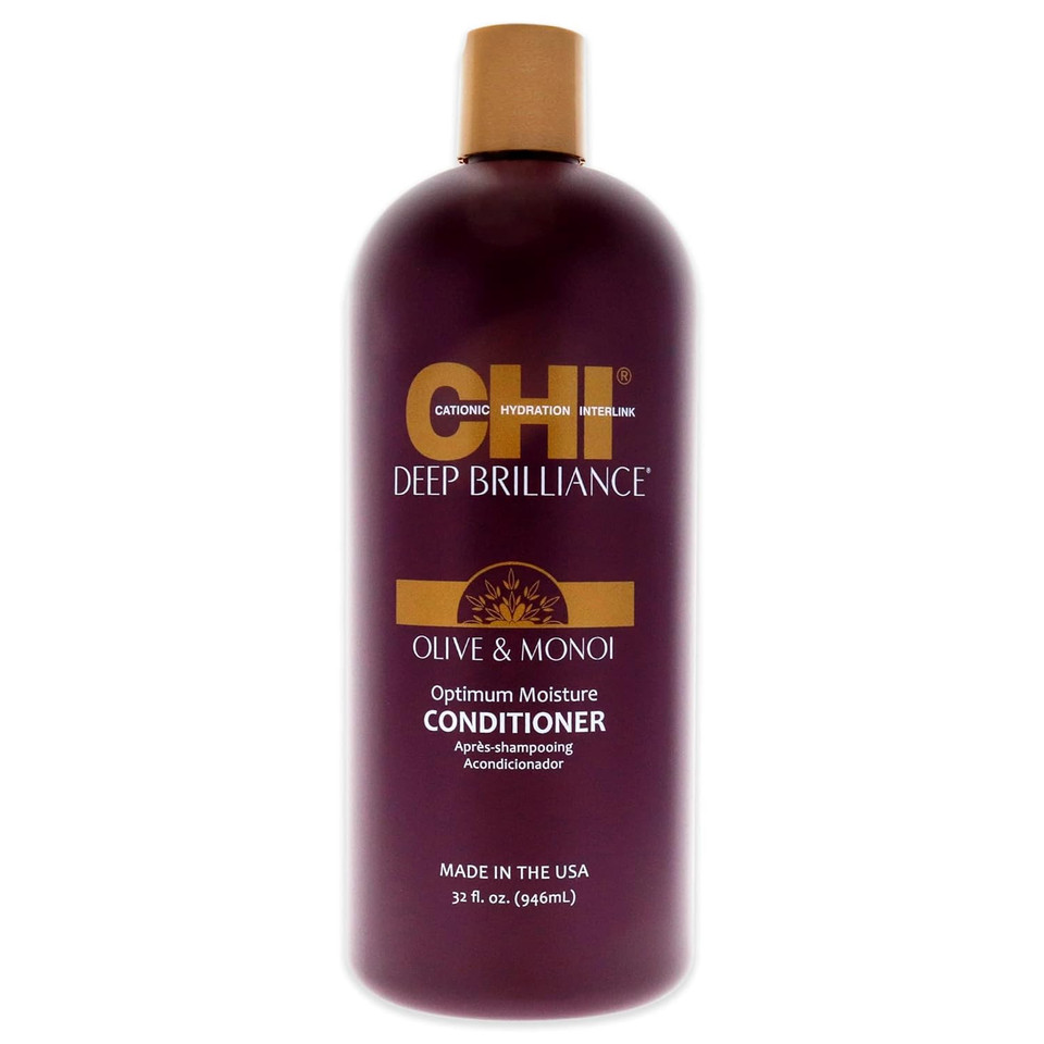 Chi Deep Brilliance Olive & Monoi Optimum Moisture Conditioner 32 Oz32 Fl Oz (Pack Of 1)