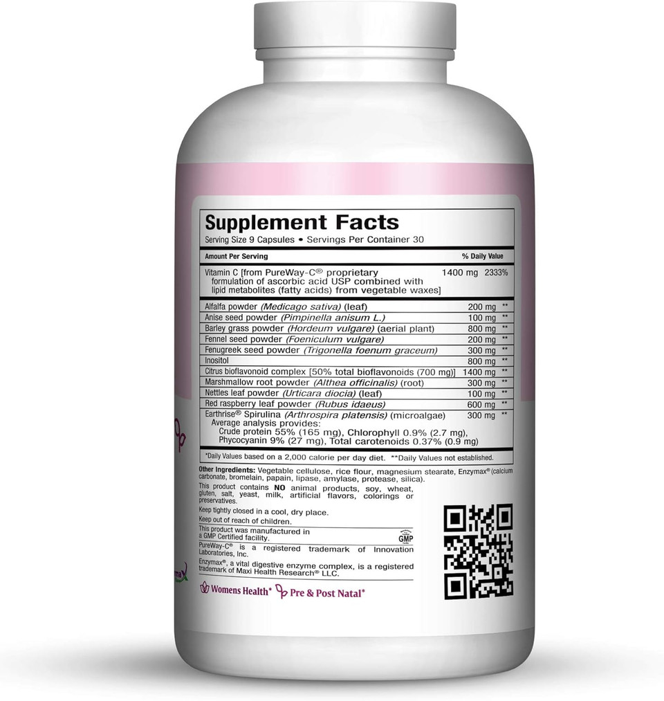 Maxi Health Lactation Pure & More - Mom'S Favorite - Nursing Support - 270 Capsules - Kosher (Lpm)