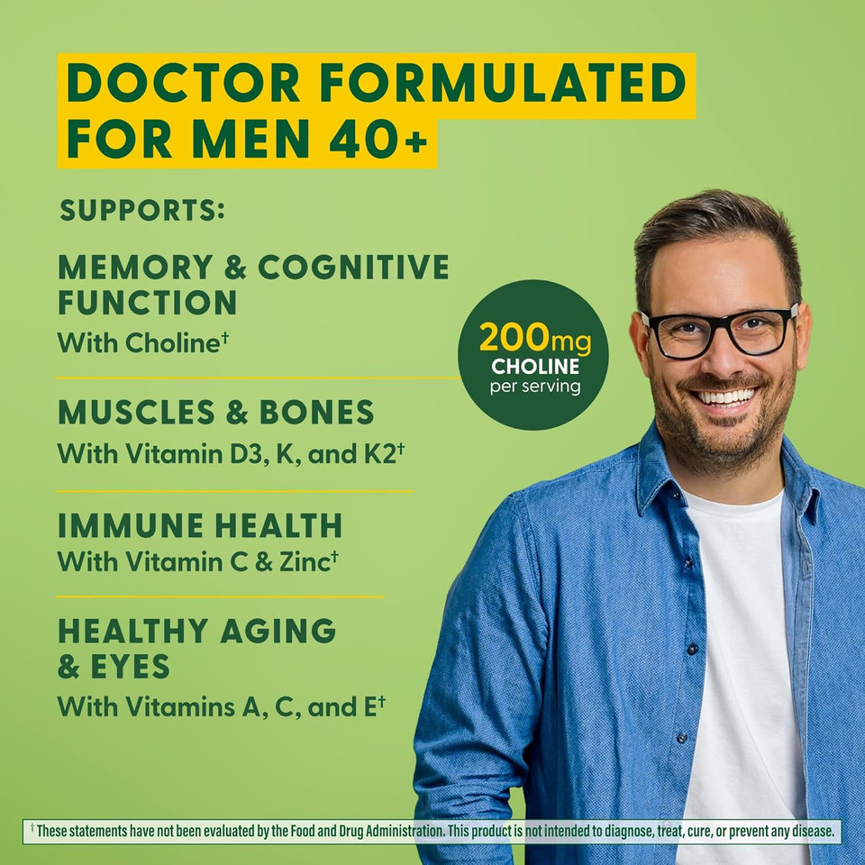 Megafood Men'S 40+ Advanced Multivitamin For Men - Dr-Formulated - Choline, Vitamin B, Vitamin C, Vitamin D, Zinc & Real Food - Brain Health, Immune Support - Vegetarian - 60 Tabs (30 Servings) Megafood Men'S 40+ Advanced Multivitamin For Men - Dr-Formulated - Choline, Vitamin B, Vitamin C, Vitamin D, Zinc & Real Food - Brain Health, Immune Support - Vegetarian - 60 Tabs (30 Servings)