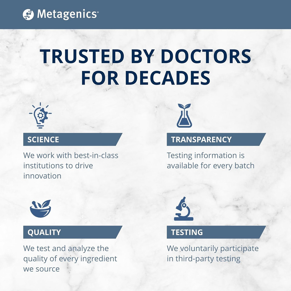 Metagenics Meta-Sitosterol 2.0 - For Cholesterol Already In A Normal Range* - Plant Sterol Complex - With Folate - Dietary Supplement - Gluten-Free - Vegetarian - 90 Tablets