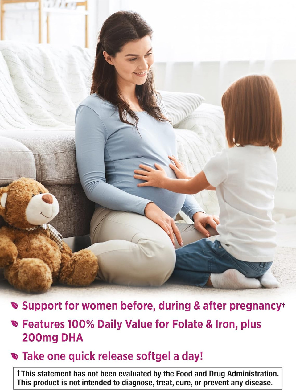 Nature'S Truth Prenatal Vitamins With Dha And Folic Acid | 60 Softgels | Non-Gmo & Gluten Free Supplement