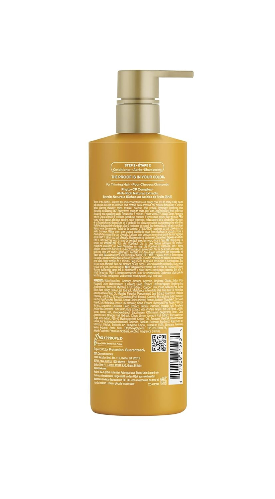 Colorproof Biorepair Thicken Conditioner, 16 Fl Oz16.00 Fl Oz (Pack Of 1)