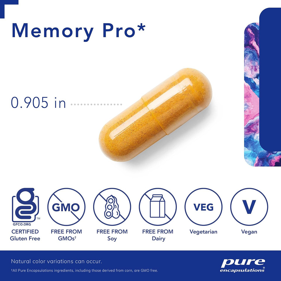 Pure Encapsulations Memory Pro | Comprehensive Memory Support Formula | 90 Capsules