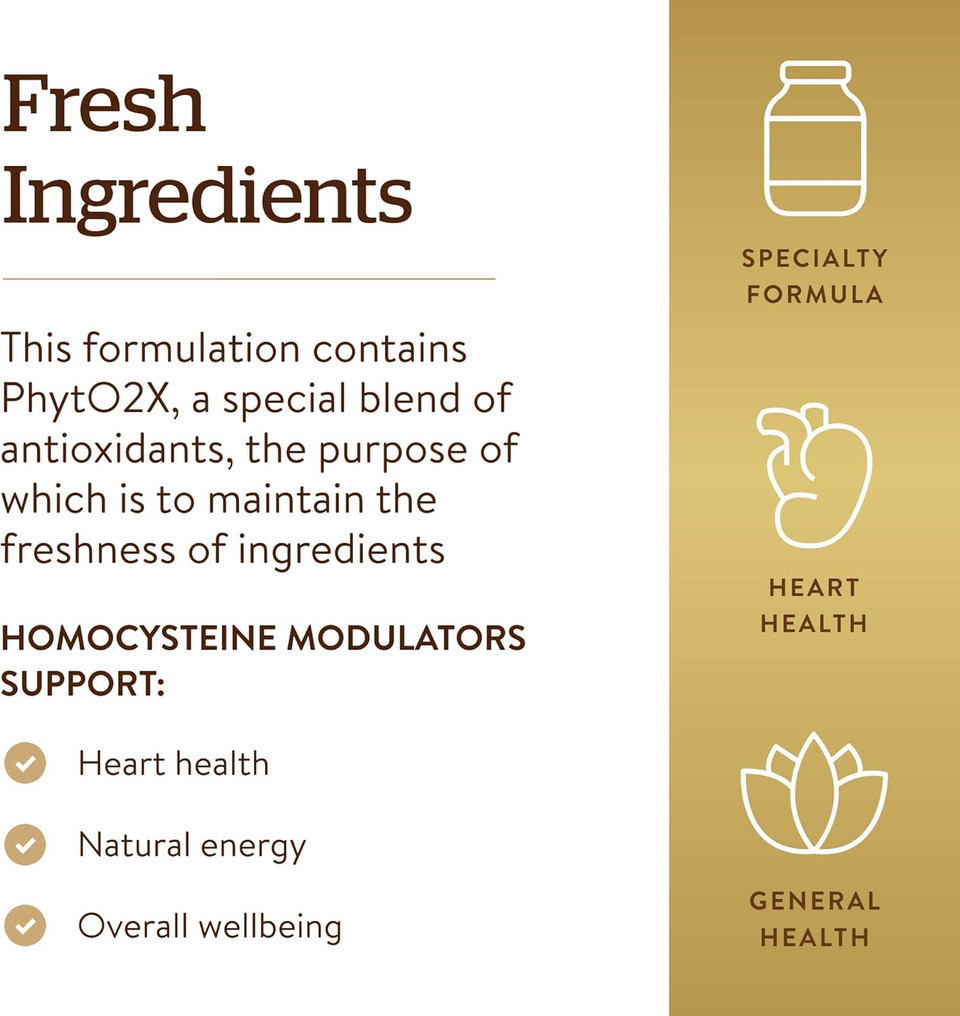 Solgar  Homocysteine Modulators, 120 Vegetable Capsules