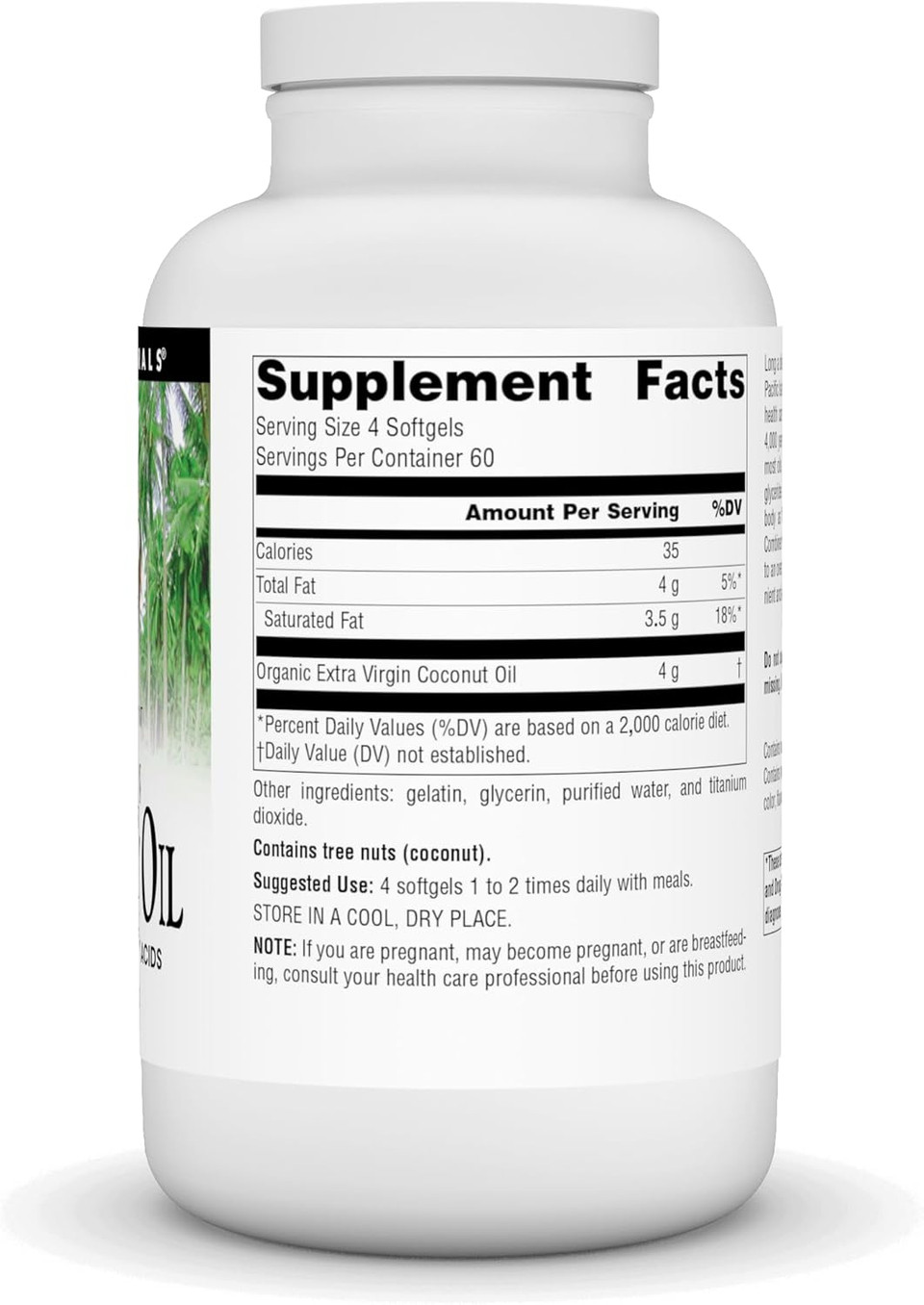 Source Naturals Extra Virgin Coconut Oil Medium-Chain Fatty Acids 100 Mg - 240 Softgels