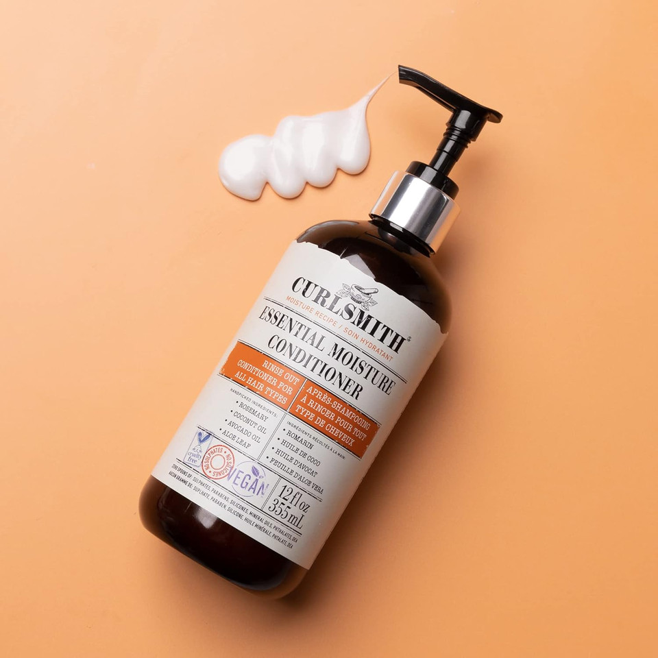 Curlsmith - Essential Moisture Conditioner, Lightweight Frizz Control For Wavy, Curly And Coily Hair, Vegan (3 Fl.Oz)