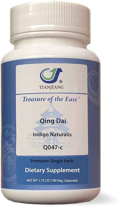 Indigo - Qing Dai Capsules (1:1 Herbal Extracts, 100 Capsules)