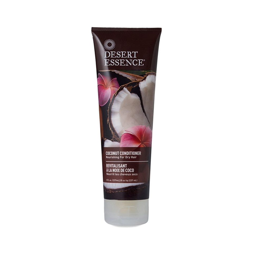 Desert Essence Coconut Conditioner - 8 Fl Ounce - Strong & Healthy Hair - Restores Natural Luster - Coconut Oil - Jojoba Oil - Sun Flower Oil - Cruelty Free - Paraben Free