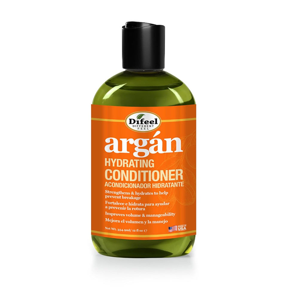 Difeel Argan Hydrating Conditioner 12 Oz. - Natural Argan Oil Conditioner Hydrating, Sulfate Free Natural Conditioner For Hair Difeel Argan Hydrating Conditioner 12 Oz. - Natural Argan Oil Conditioner Hydrating, Sulfate Free Natural Conditioner For Hair
