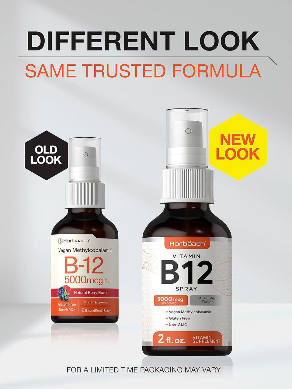 Horbã£Â¤Ach Vitamin B-12 5000Mcg Spray | Vegetarian, Non-Gmo & Gluten Free Supplement