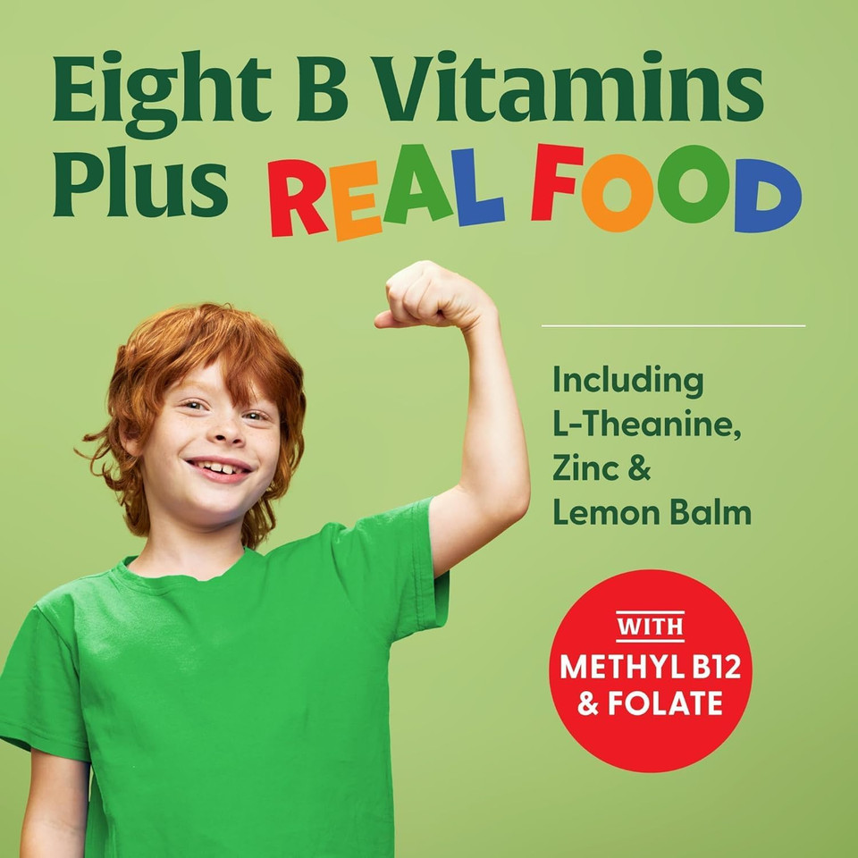Megafood Kids B Complex - B Complex Vitamin Supplement - 8 B Vitamins With Vitamin B6, Vitamin B12, Folate, Biotin & More - Supports Cellular Energy Production - Vegetarian, Gluten Free - 30 Mini Tabs