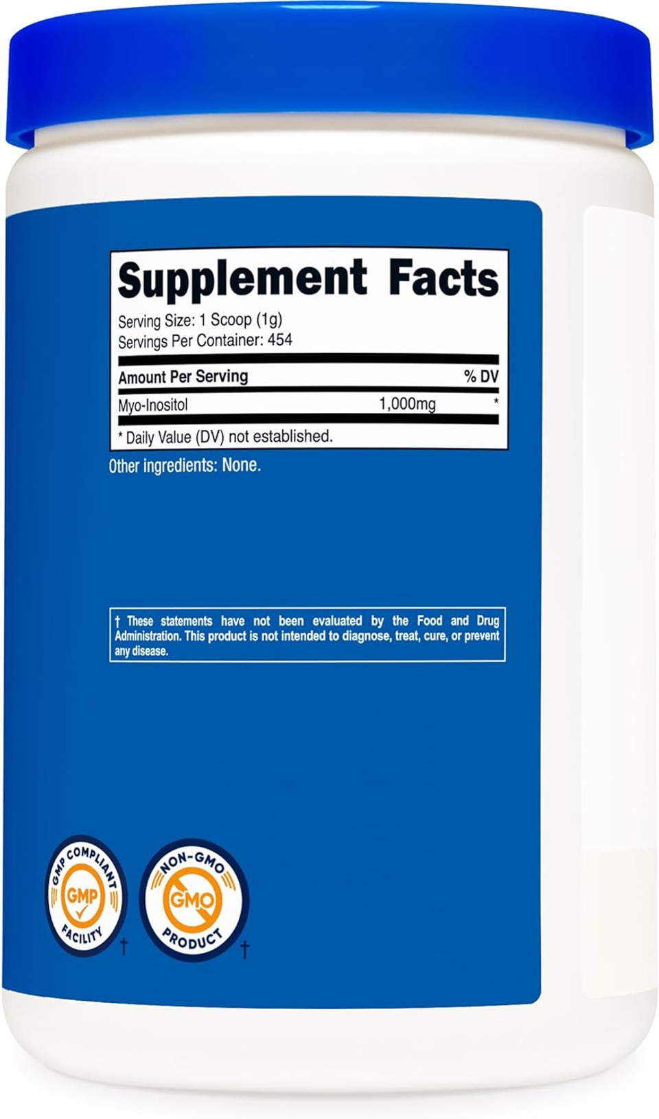 Nutricost Inositol Powder 1Lb (454 Grams) - Gluten Free, Non-Gmo