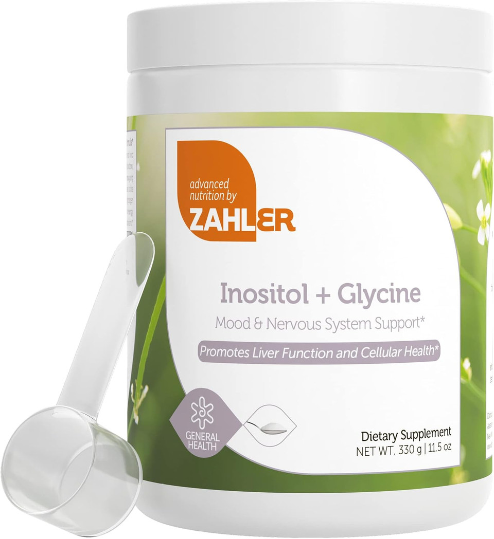 Zahler Inositol & Glycine Supplement Powder - Mood & Nervous System Support Supplements For Women - Hormone Balance & Healthy Ovarian Function - Kosher, Gluten Free, Dairy Free, Soy Free 11.5 Oz