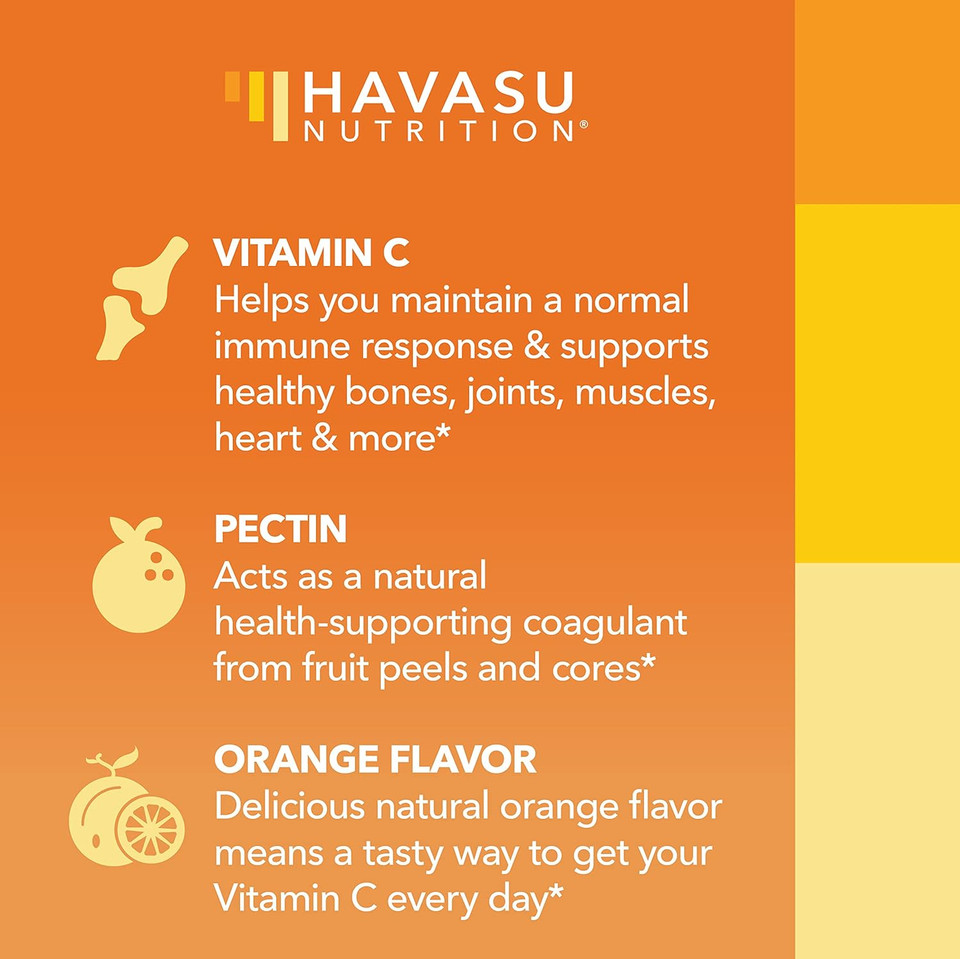 Havasu Nutrition Vitamin C Gummies, Orange, 60Ct