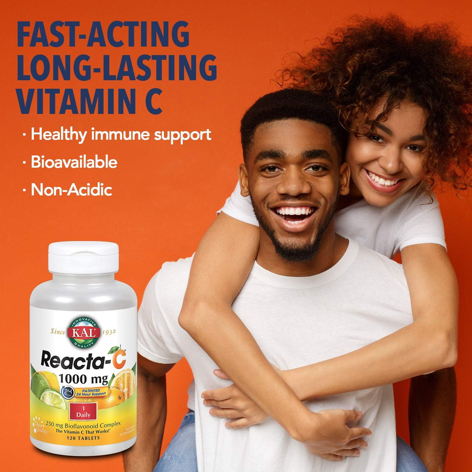 Kal Reacta-C With Bioflavonoids Tablets, 120 Count