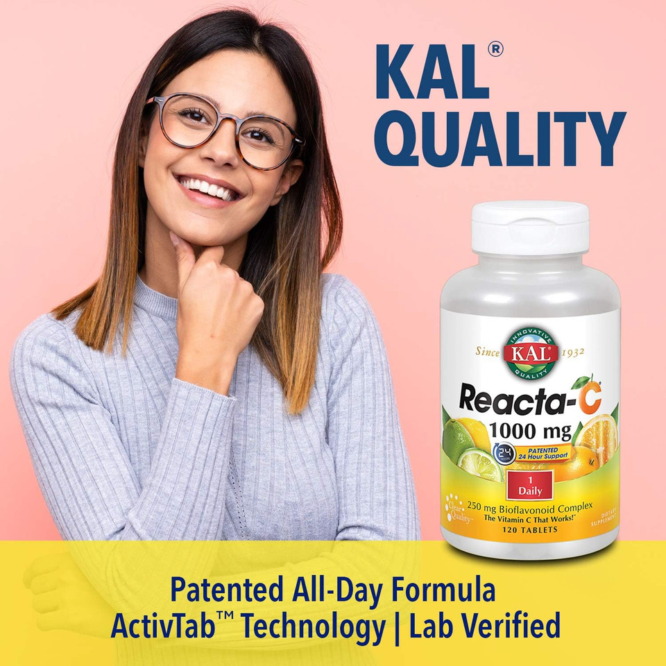 Kal Reacta-C With Bioflavonoids Tablets, 120 Count