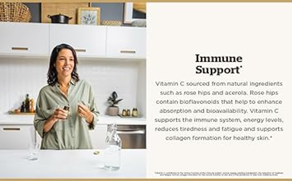 Solgar Vitamin C 1000 Mg With Rose Hips, 250 Tablets - Antioxidant & Immune Support - Overall Health - Supports Healthy Skin & Joints - Non Gmo, Vegan, Gluten Free, Dairy Free, Kosher - 250 Servings