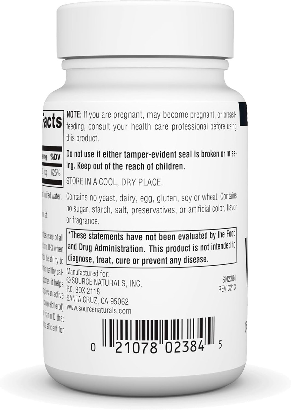 Source Naturals Vitamin D-3 5000 Iu Supports Bone & Immune Health* - 200 Softgels