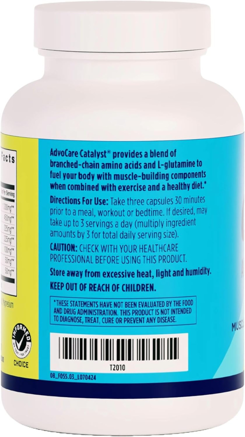 Advocare Catalyst Amino Acid Dietary Supplement - Bcaa Supplement With L-Arginine & L-Glutamine - Supports Muscle Growth & Recovery* - 90 Capsules