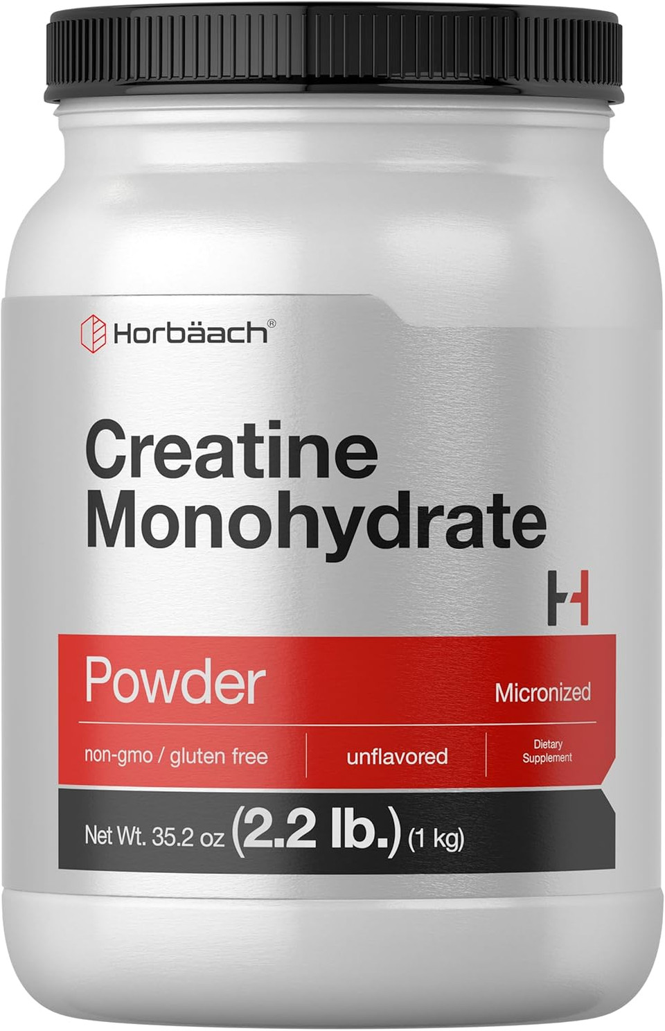 Horbã£Â¤Ach Creatine Monohydrate Powder | 2.2Lbs (35.2 Oz) | Hplc Purity Tested | Vegetarian, Non-Gmo, & Gluten Free Supplement