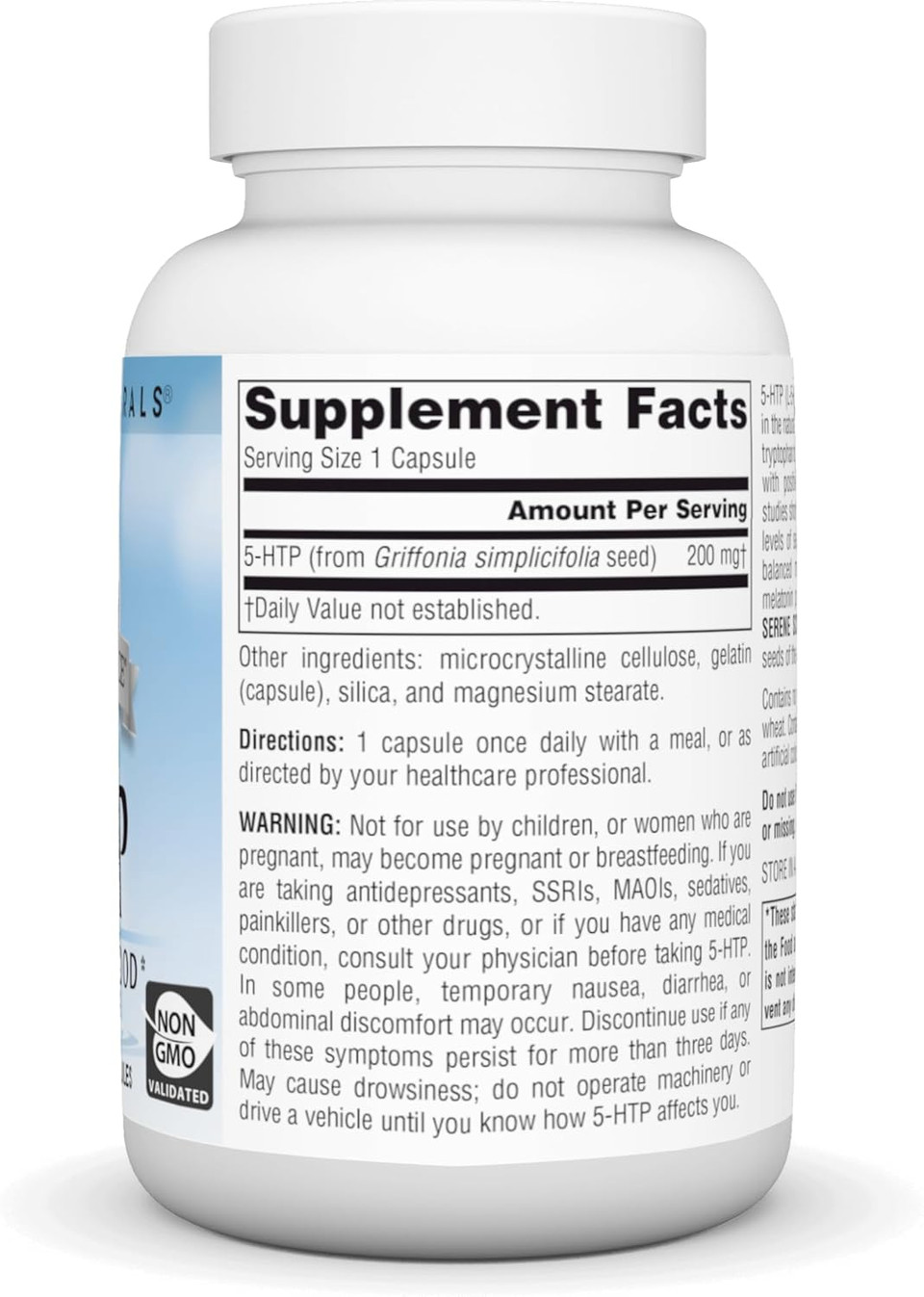 Source Naturals Serene Science 5-Htp, Balanced Mood*, Non-Gmo Dietary Supplement, 200 Mg - 120 Capsules