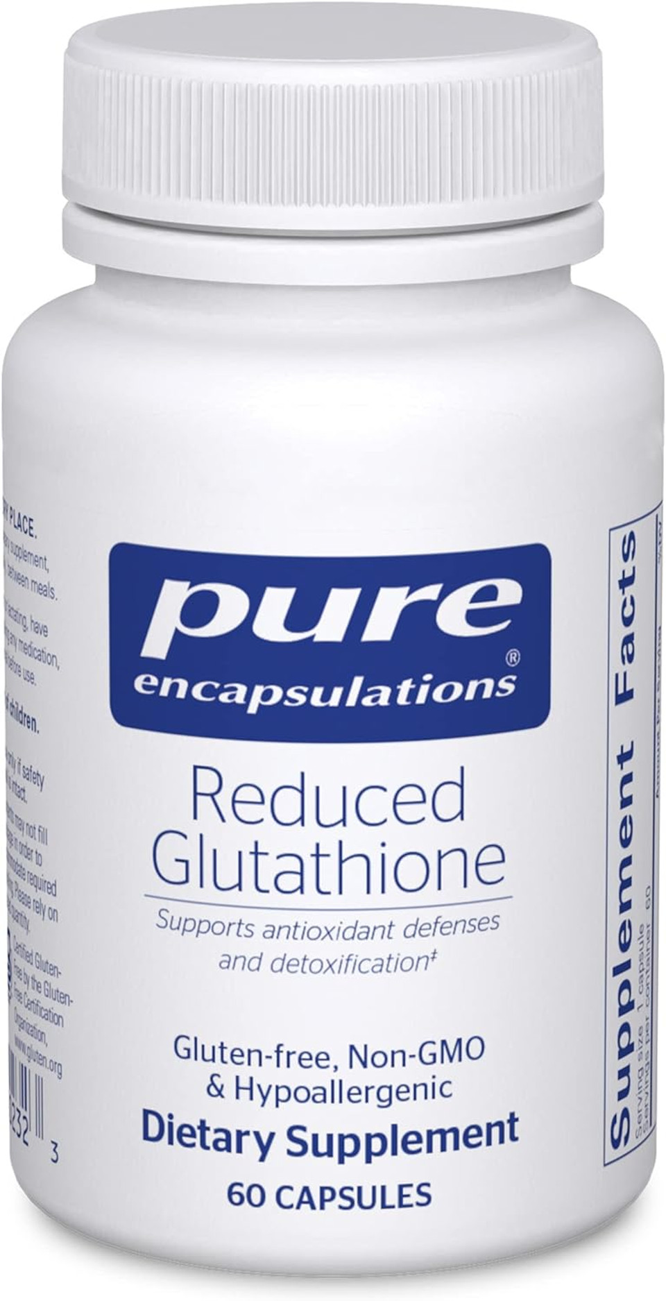 Pure Encapsulations Reduced Glutathione | Hypoallergenic Antioxidant Supplement To Support Liver And Cell Health* | 60 Capsules