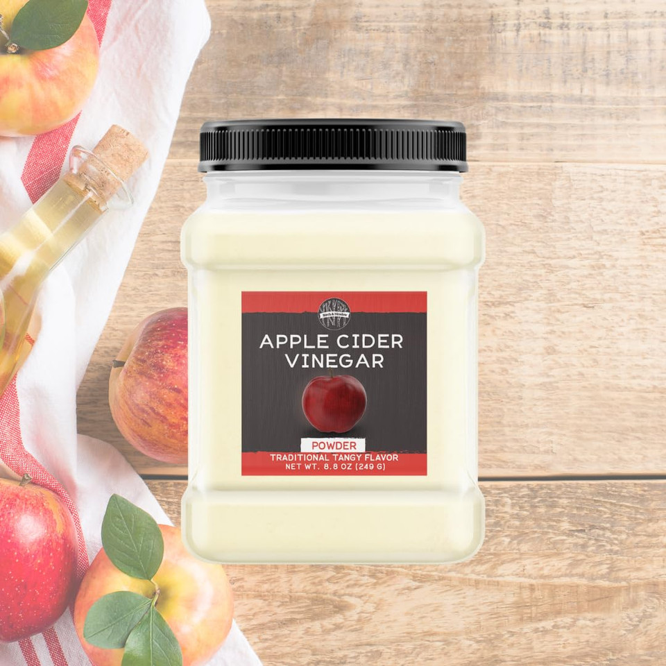 Birch & Meadow Apple Cider Vinegar Powder, Cooking & Baking, Dry Vinegar, Tangy Flavor (8.8 Ounce)