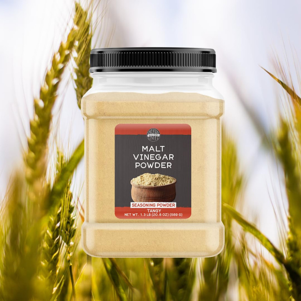 Birch & Meadow Malt Vinegar Powder, Tangy & Sweet Flavor, Dissolves Easily (1.3 Pound)