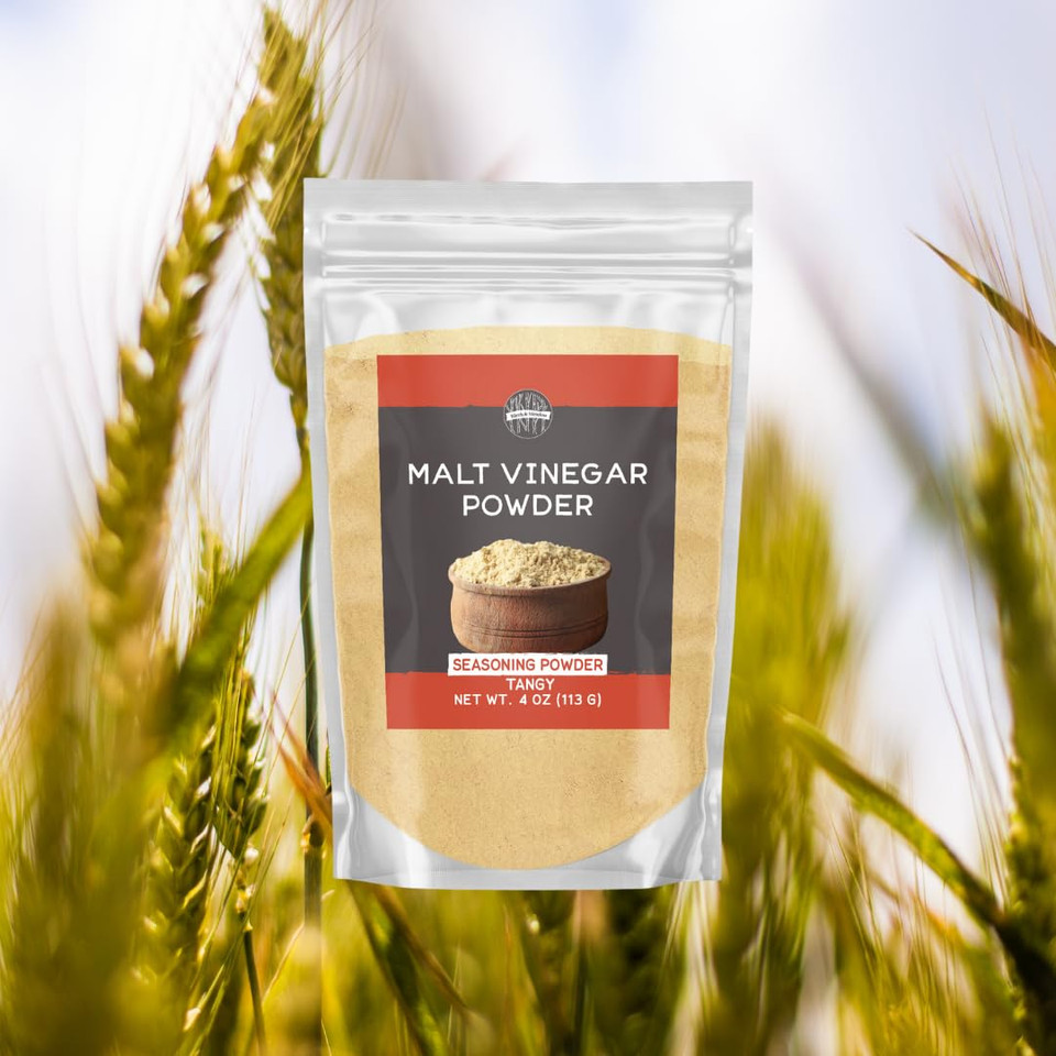 Birch & Meadow Malt Vinegar Powder, Tangy & Sweet Flavor, Dissolves Easily (4 Ounce)