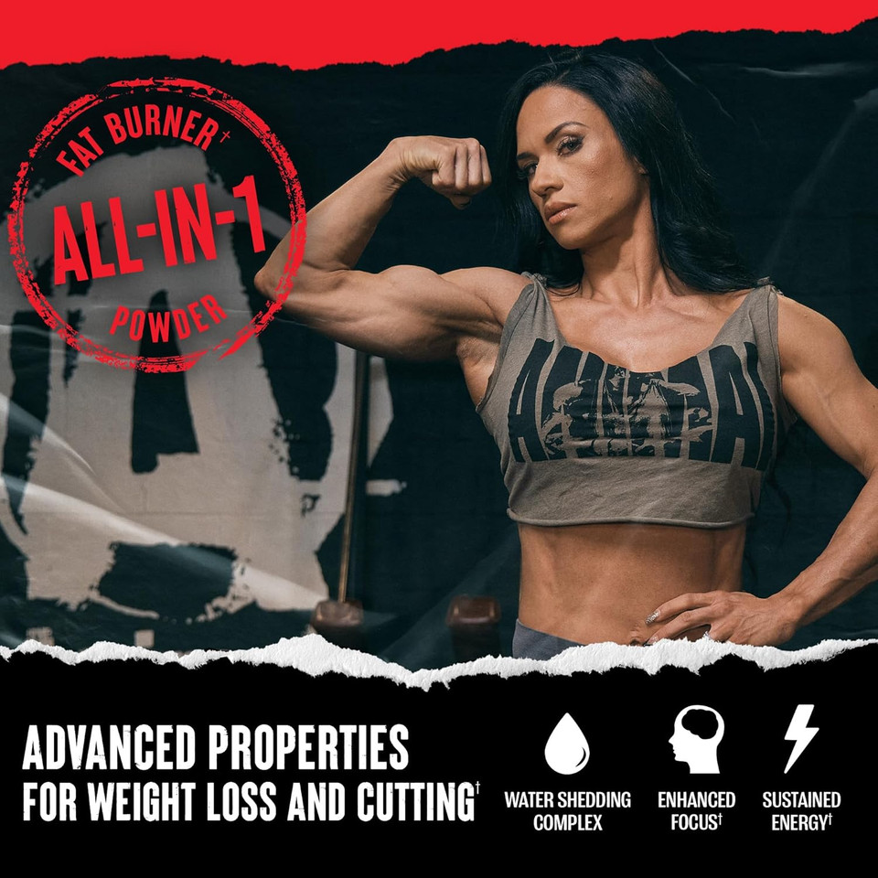 Animal Cuts Thermogenic Fat Burner Powder - Weight Loss For Women And Men For Metabolism, Energy, Focus, And Nootropic Brain Support With Ketones Appetite Suppressant - Blue Ice Pop Flavor