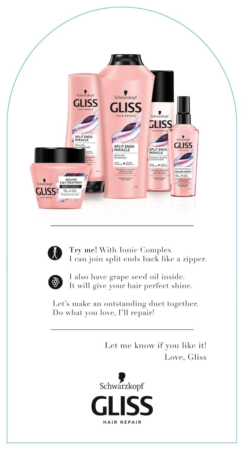Gliss Split Ends Miracle Express Body For Hair Regenerating 200 Ml
