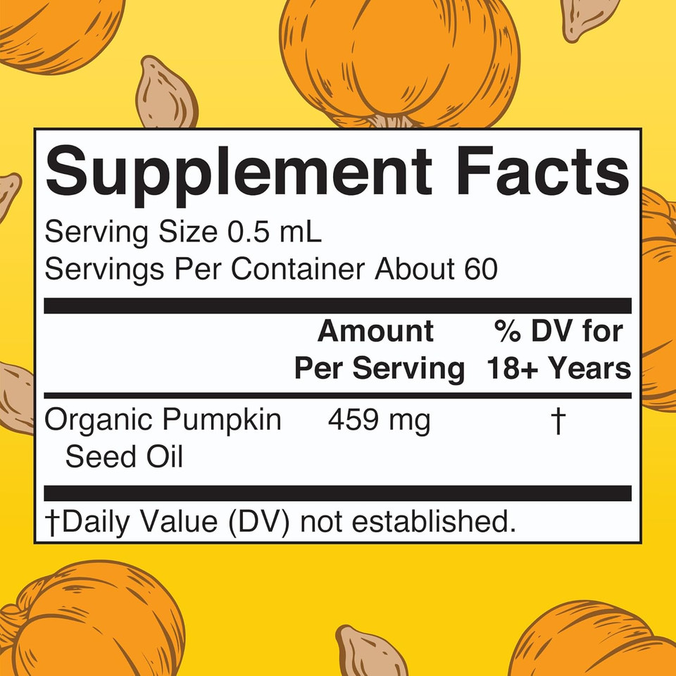 Maryruth Organics Pumpkin Seed Oil Cold Pressed | 2 Month Supply | Usda Organic Pumpkin Seed Liquid Drops For Men And Women | Urinary Health In Men | Sugar Free | Vegan | Non-Gmo | 60 Servings