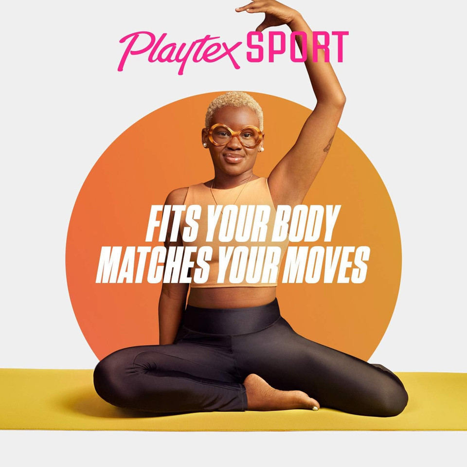 Playtex Sport Tampons, Regular Absorbency, Fragrance-Free - 18Ct