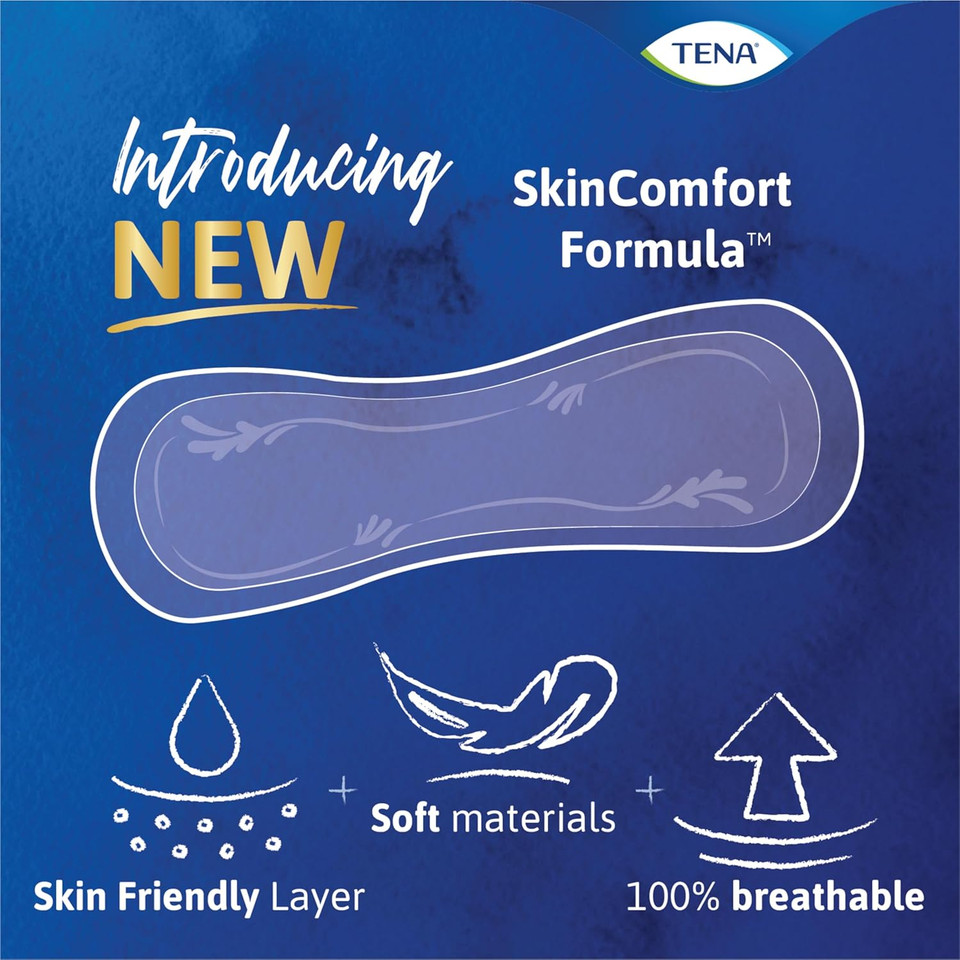 Tena Incontinence Pads, Bladder Control & Postpartum For Women, Moderate Absorbency, Long, Intimates - 180 Count