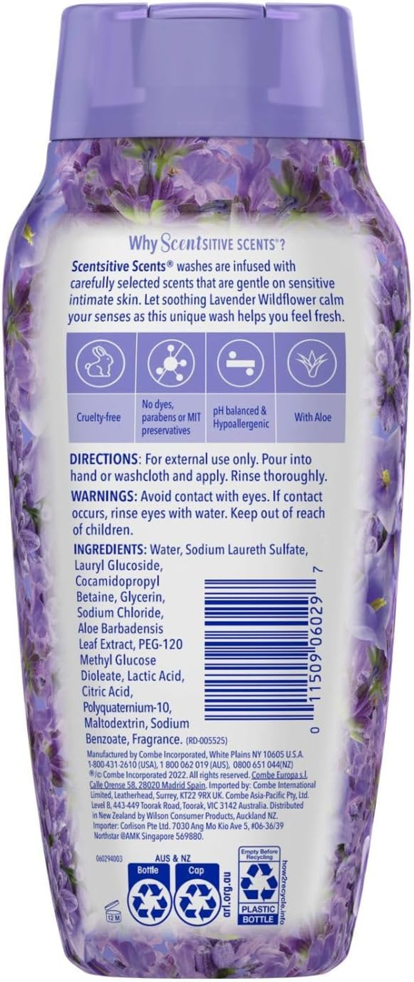Vagisil Feminine Wash For Intimate Area Hygiene, Scentsitive Scents, Ph Balanced And Gynecologist Tested, Spring Lilac, 12 Oz (Pack Of 1)