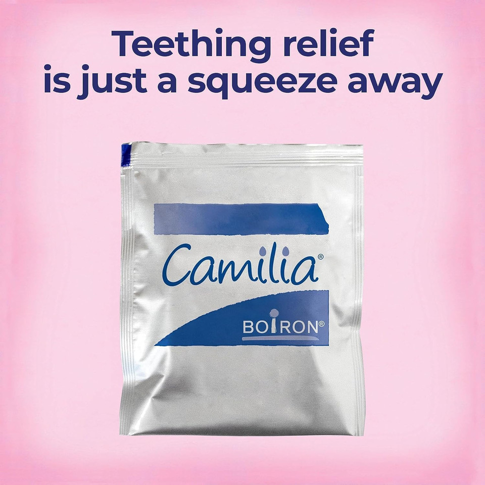 Boiron Camilia Teething Drops For Daytime And Nighttime Relief Of Painful Or Swollen Gums And Irritability In Babies - 30 Count