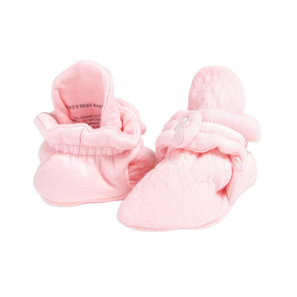 Burt'S Bees Baby Unisex Baby Gift Set - Reversible Jersey Blanket, Adjustable Infant Booties & Plush Toy, 100% Organic Cotton Essentials Bundle