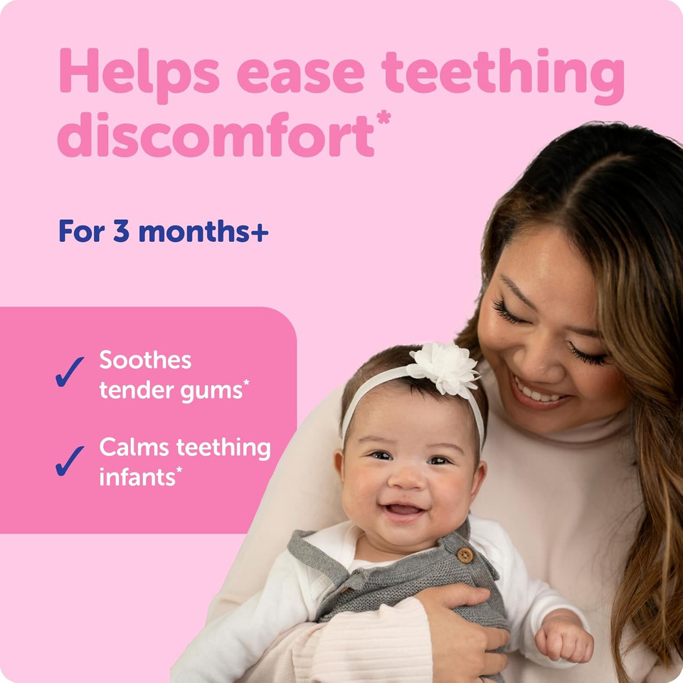 Ddrops Baby Organic Teething Relief Liquid, Calms And Soothes Baby'S Tender Gums Naturally, Easy-To-Use Drop Format, 3 Months +, 60 Drops