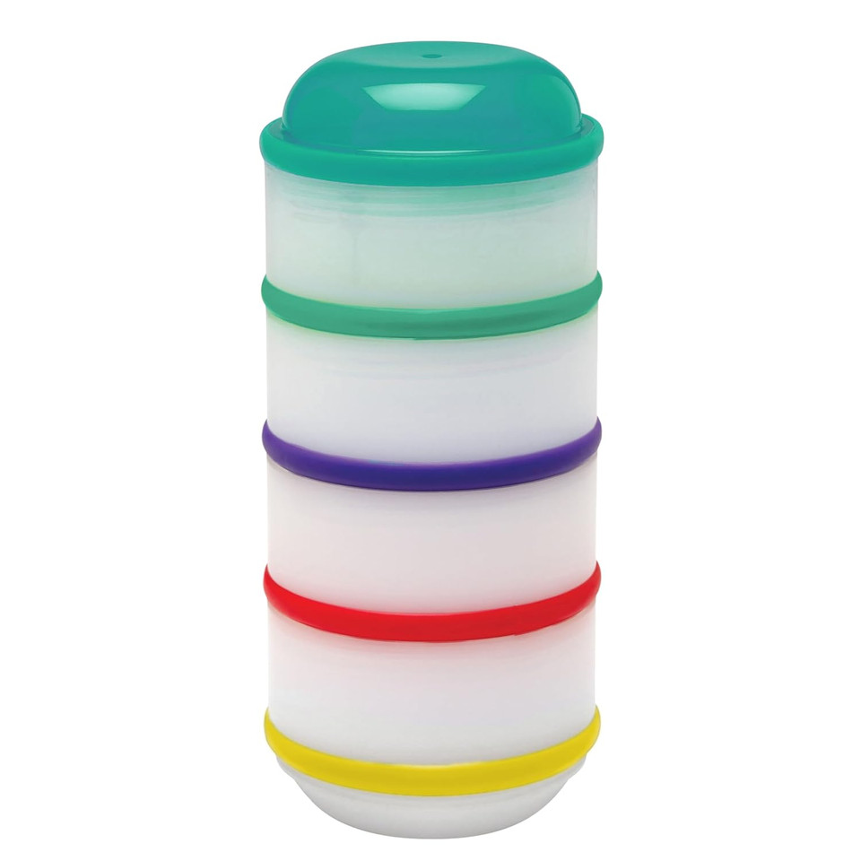 Dr. Brown'S Stackable Snack-A-Pillar Snack And Dipping Cups For Toddlers And Baby Food Storage Containers, Bpa Free - 4-Pack