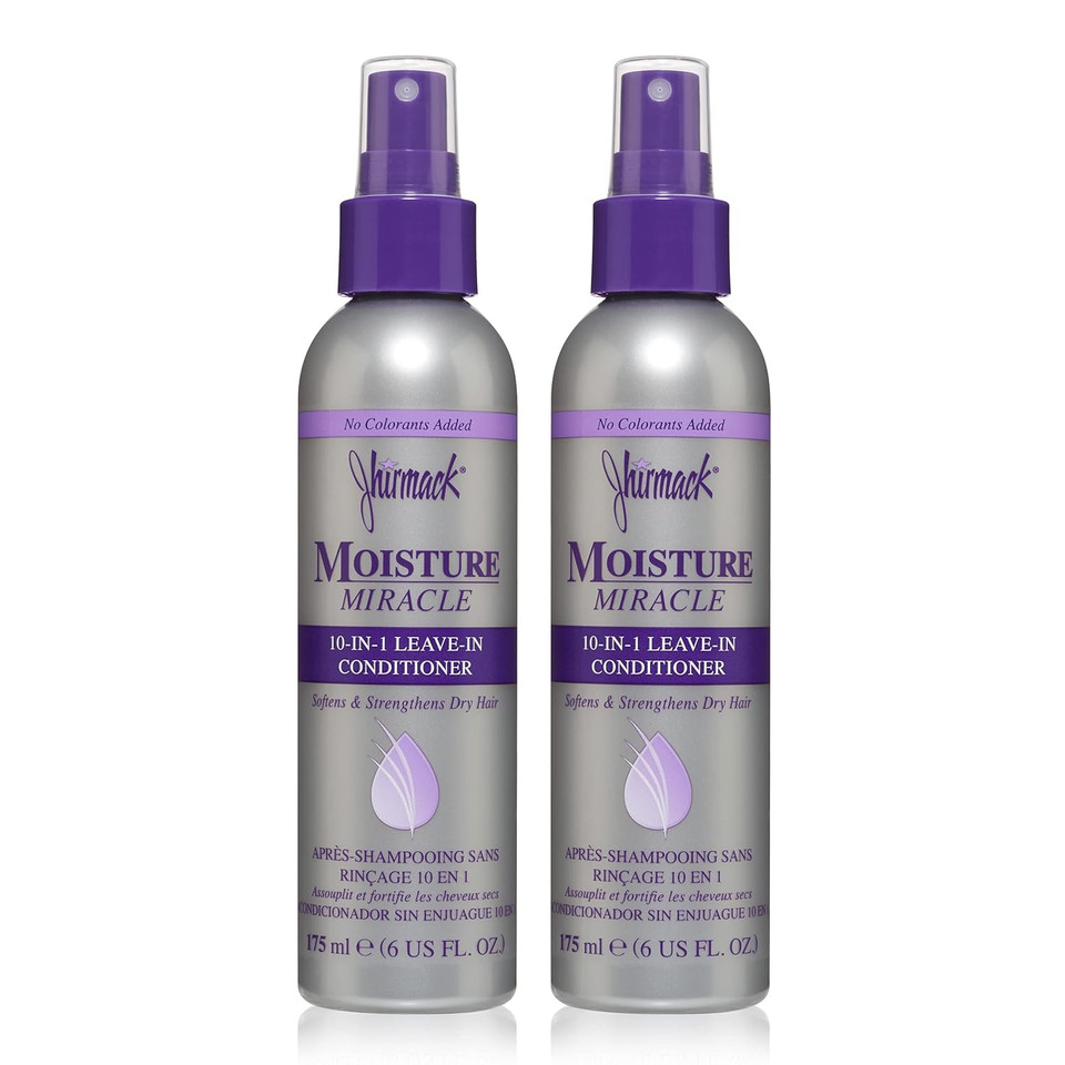 Jhirmack 10-In-1 Leave-In Conditioner Spray | Heat Protectant | Detangles, Softens, Repairs & Adds Shine | Made With Vitamin E & B5 | Set Of 2