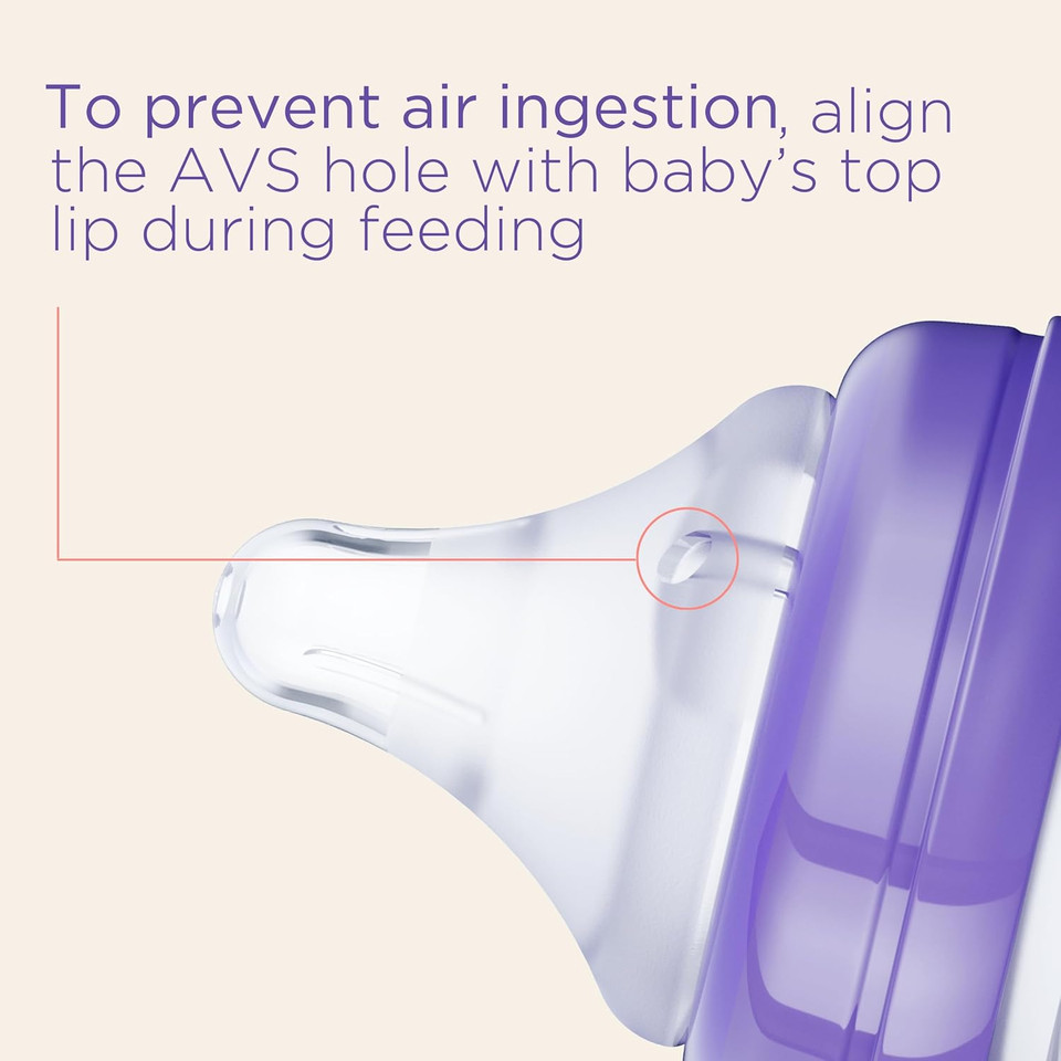 Lansinoh Naturalwave Baby Bottle Nipples, Fast Flow, Size L, Anti-Colic, 2 Count