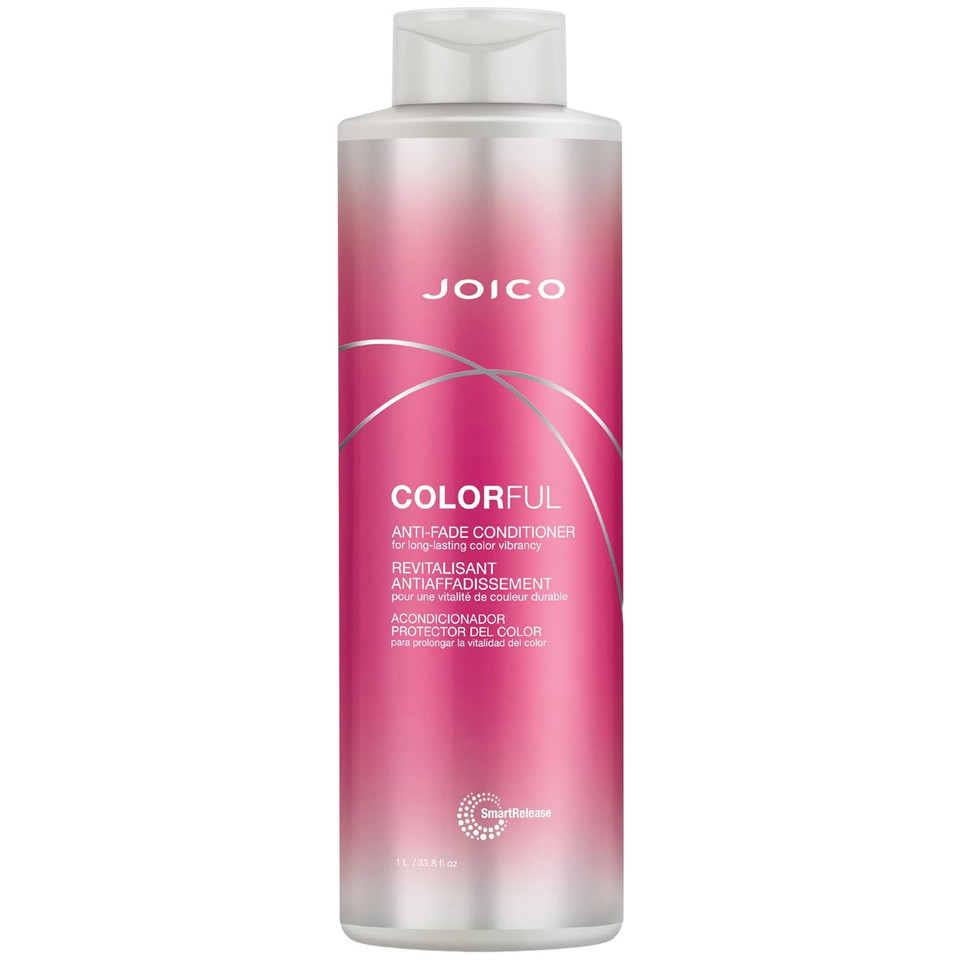 Joico Colorful Anti-Fade Conditioner | For Color-Treated Hair | Preserve Hair Color & Vibrancy | Boost Shine & Reduce Breakage | Sulfate Free | With Camellia Oil & Pomegranate Extract